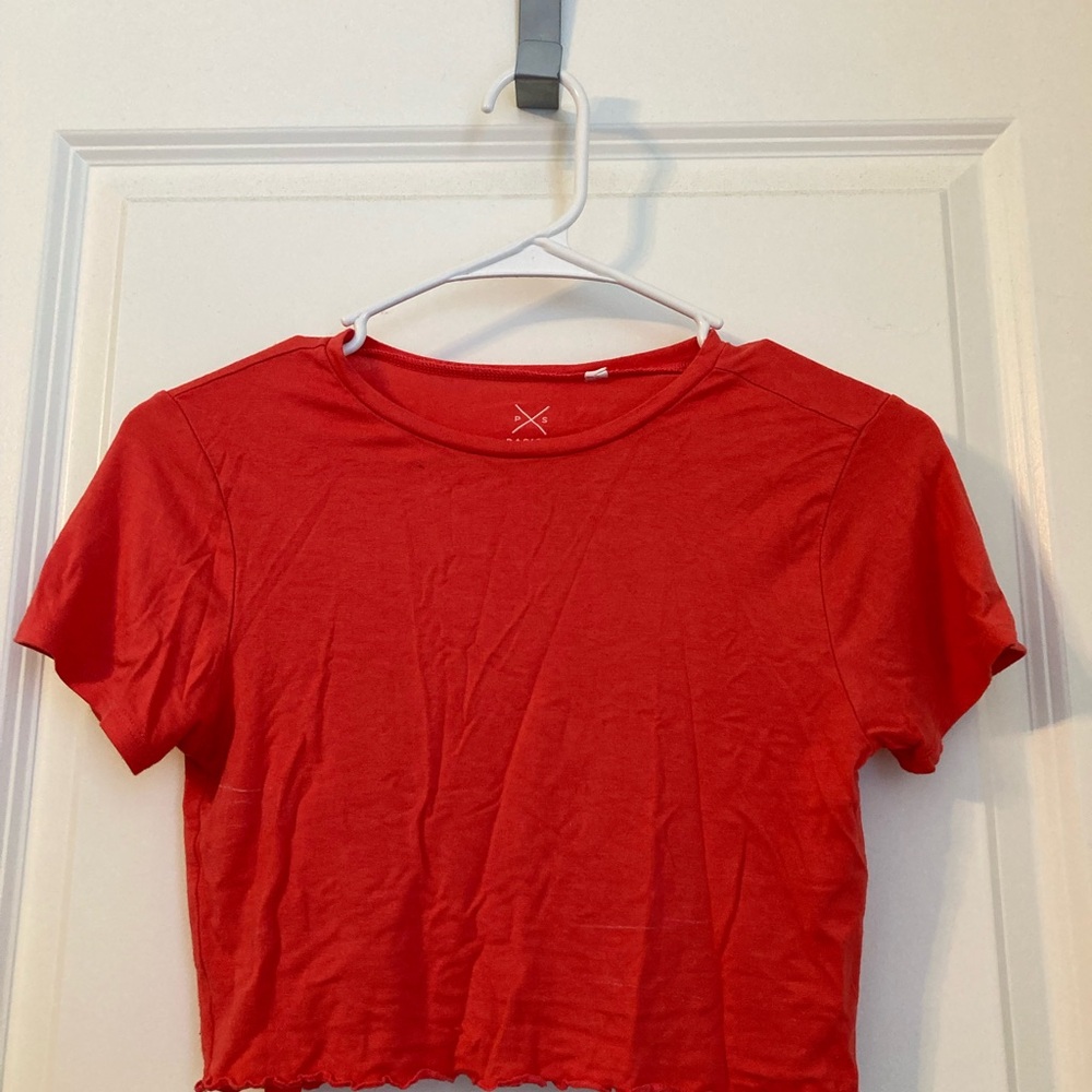 Red Women's Crop Top